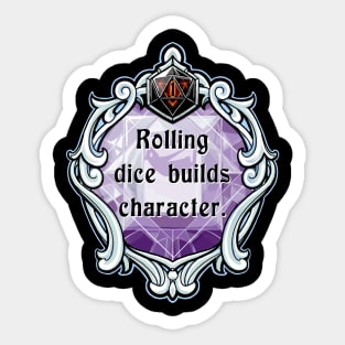 Amulet Rolling Dice Builds Character Sticker